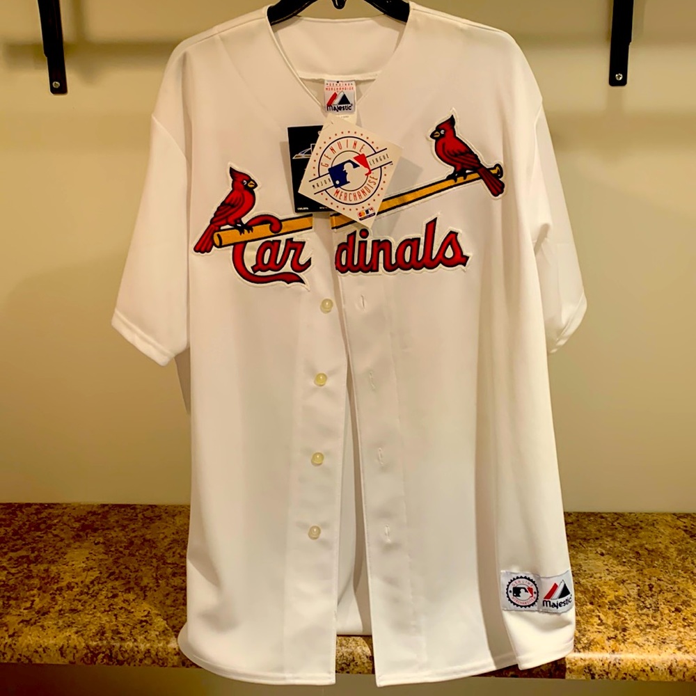 Majestic St Louis Cardinals Mens XL jersey - Hall of Famer Jim Edmonds #15 - NWT